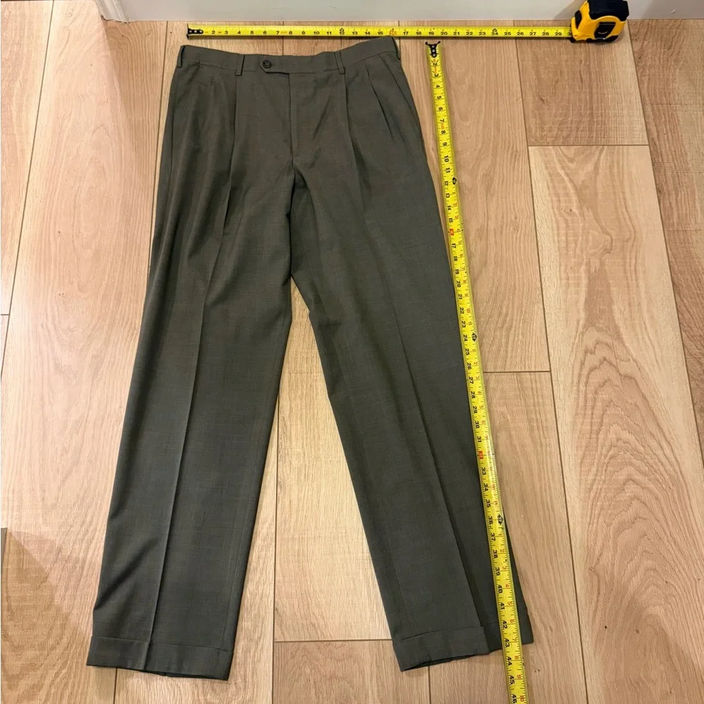 💛👉Dockers Premium Dress Pants 34x34 | Green Tailored Fit Slacks